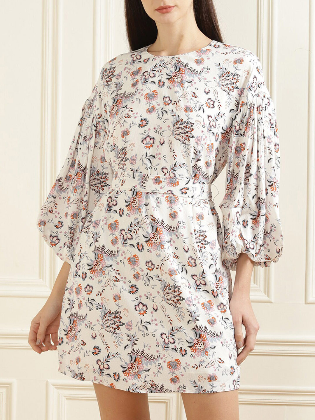 

Ted Baker Women White Floral A-Line Mini Dress