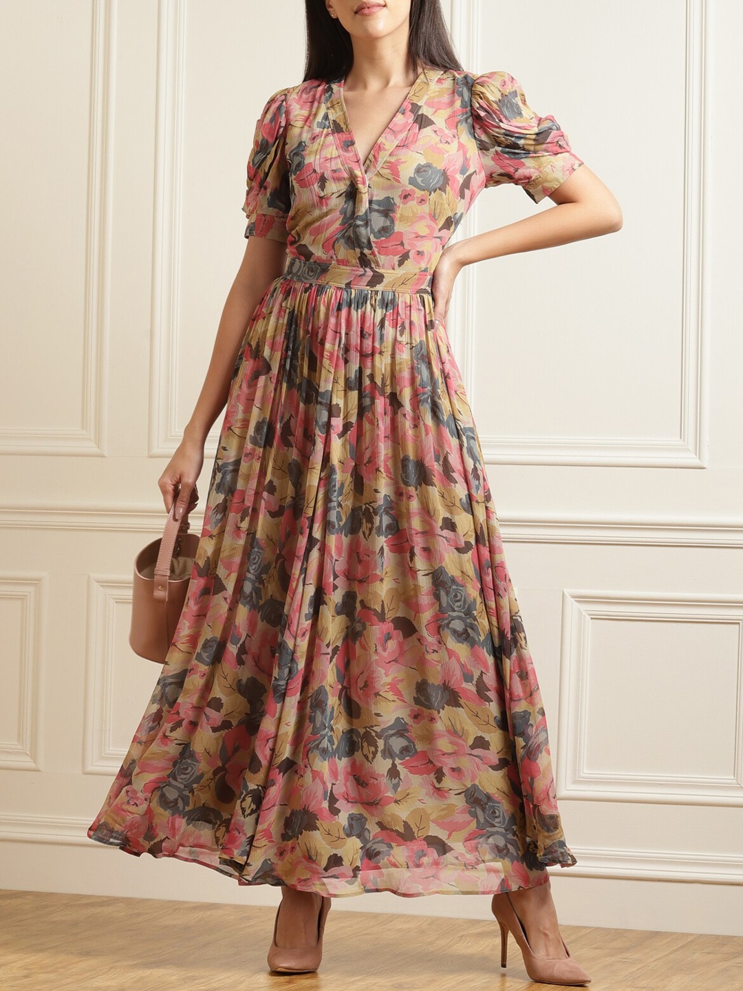 

Polo Ralph Lauren Multicoloured Cocktail Floral Maxi Dress, Multi