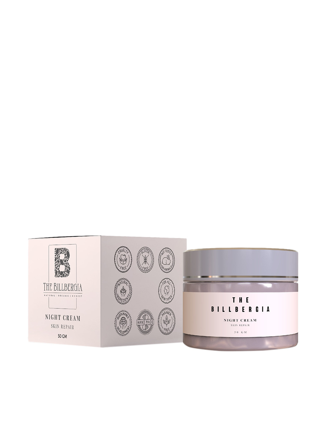 

THE BILLBERGIA Night Cream for Skin Repair, Off white