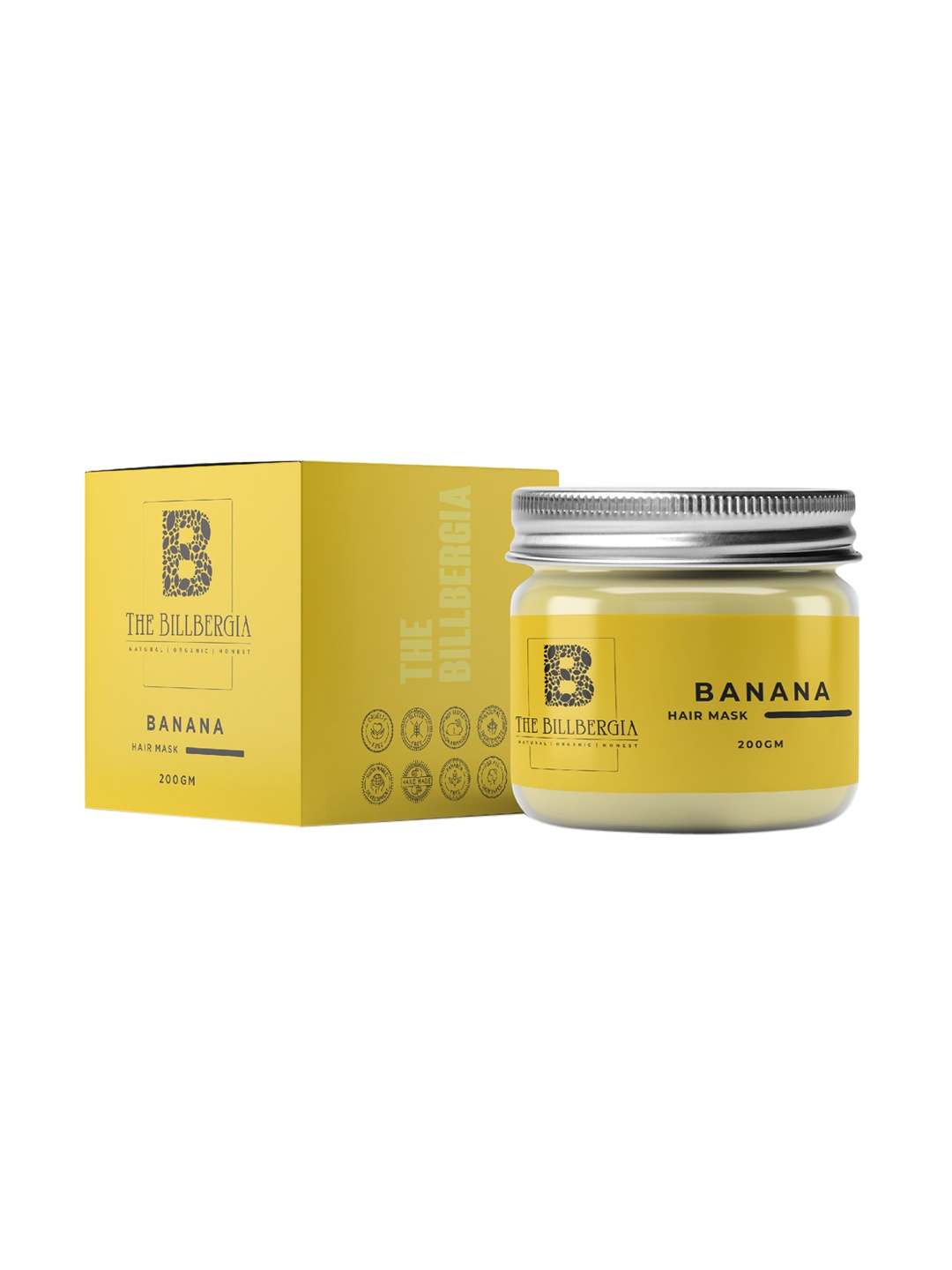 

Banana Hair Mask for Hair Shine & Moisturisation, Yellow