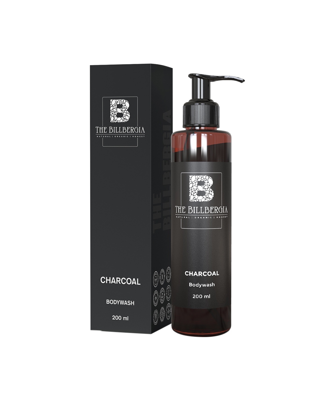 

THE BILLBERGIA Charcoal Body Wash for Deep Cleaning, Black