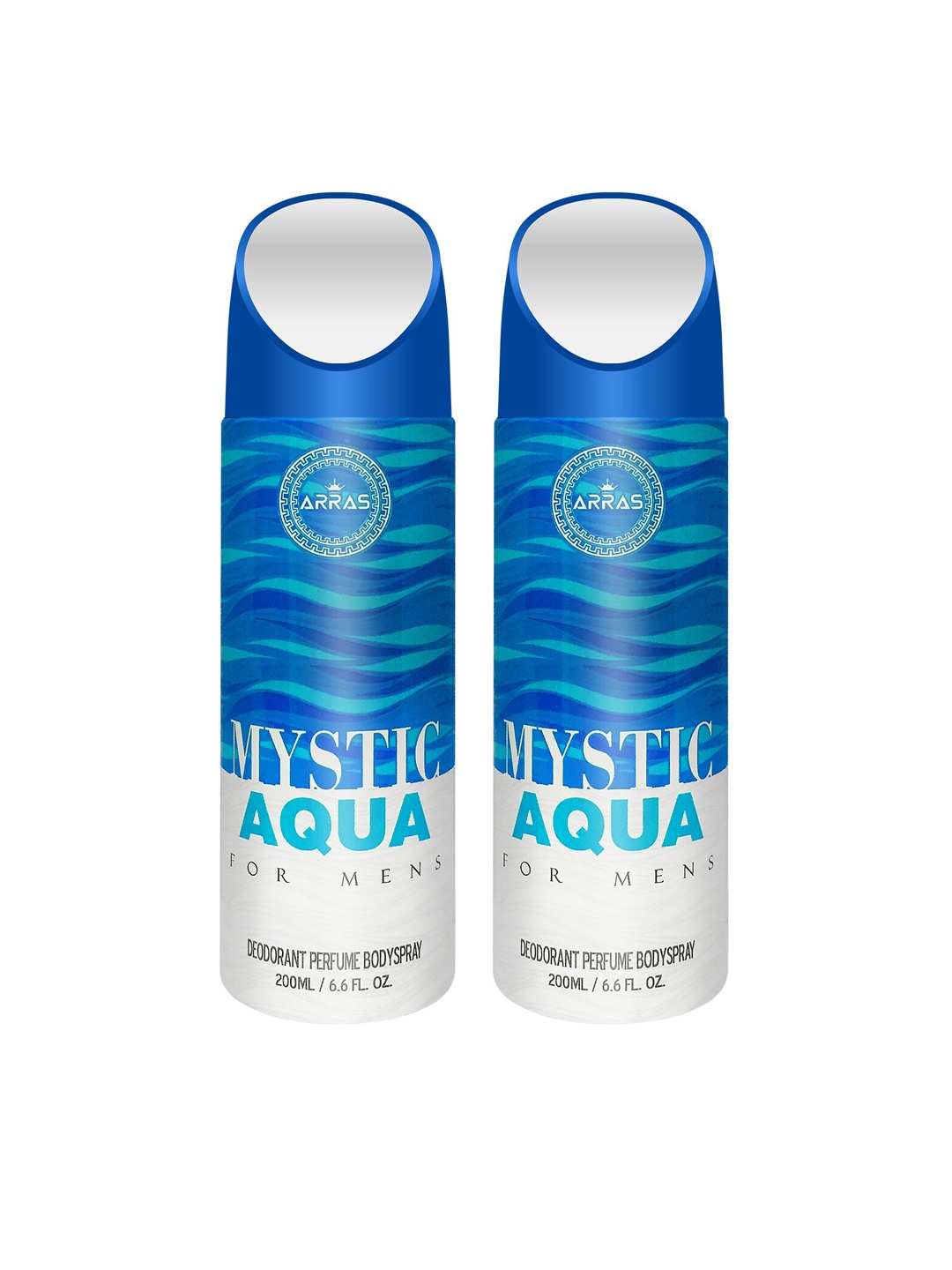 

Arras Mystic Pack of 2 Aqua Deodorant, Blue