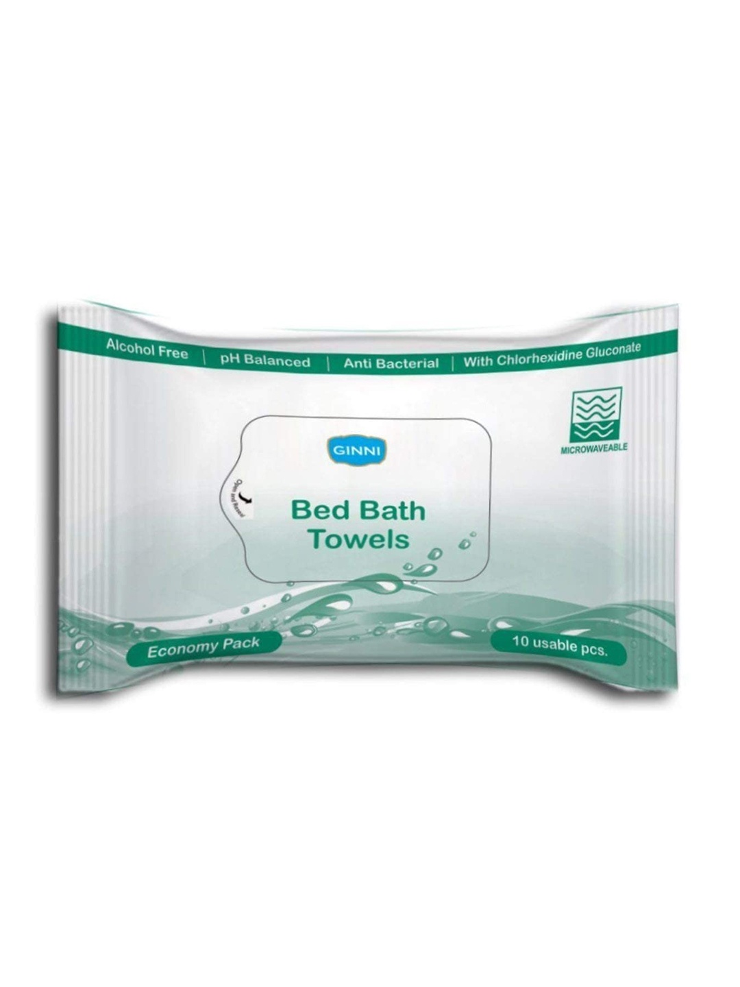 

Ginni Set of 36 Hygiene Wet Bed Bath Towel, White