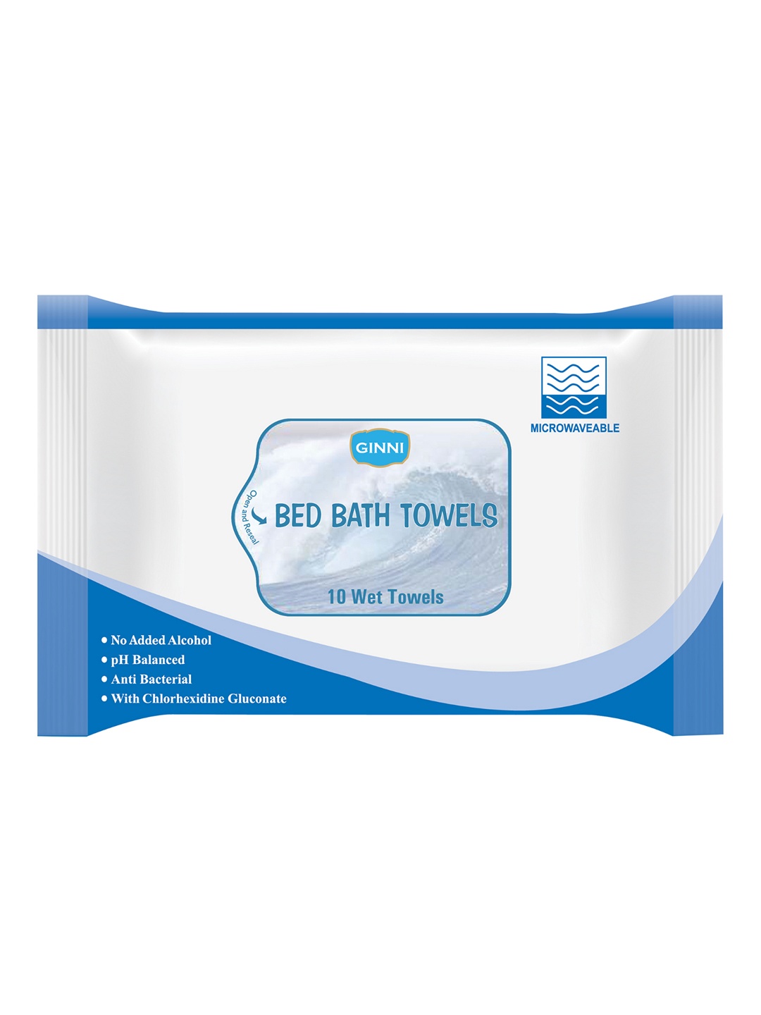 

Ginni Set of 20 Hygiene Wet Bed Bath Towel, White