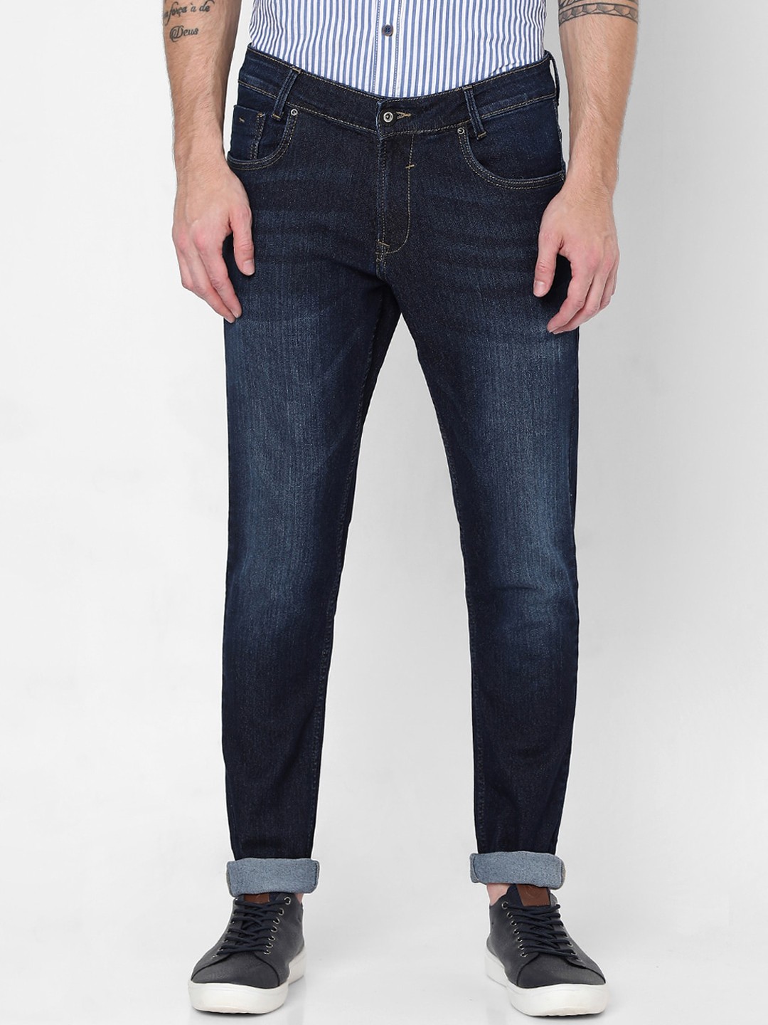 

Mufti Men Blue Skinny Fit Light Fade Stretchable Jeans
