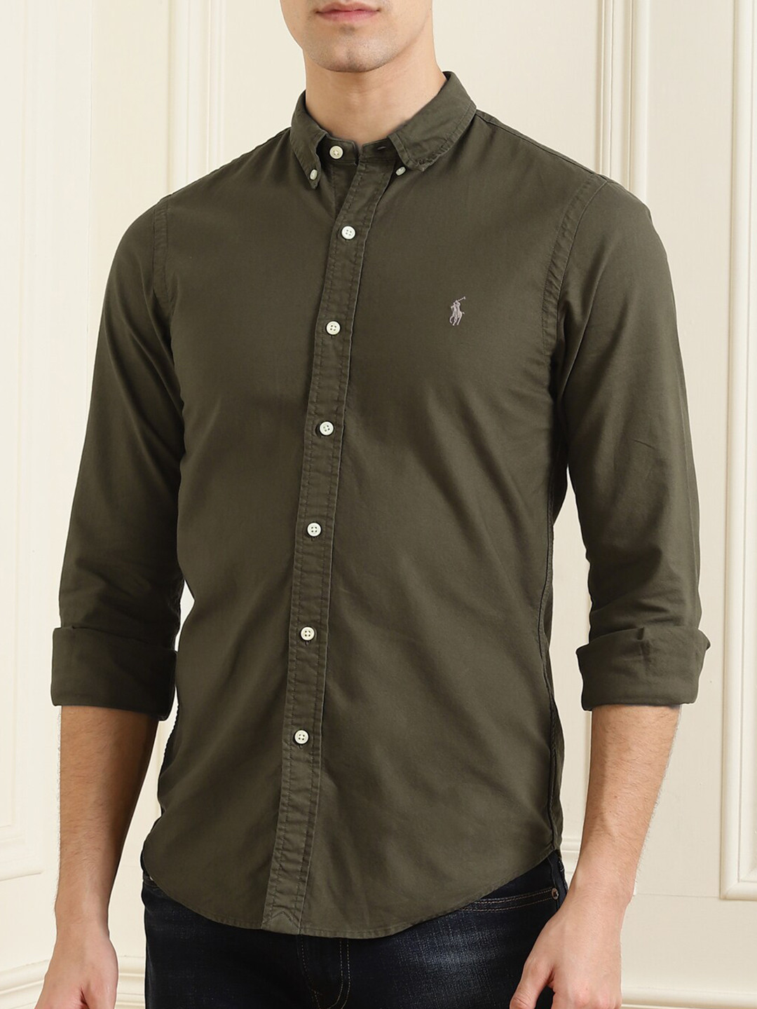 

Polo Ralph Lauren Men Green Casual Shirt