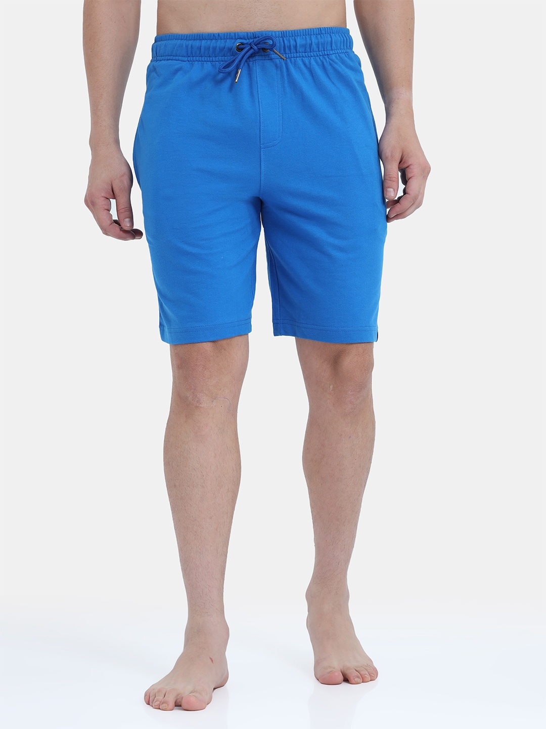 

Bareblow Men Blue Solid Lounge Shorts