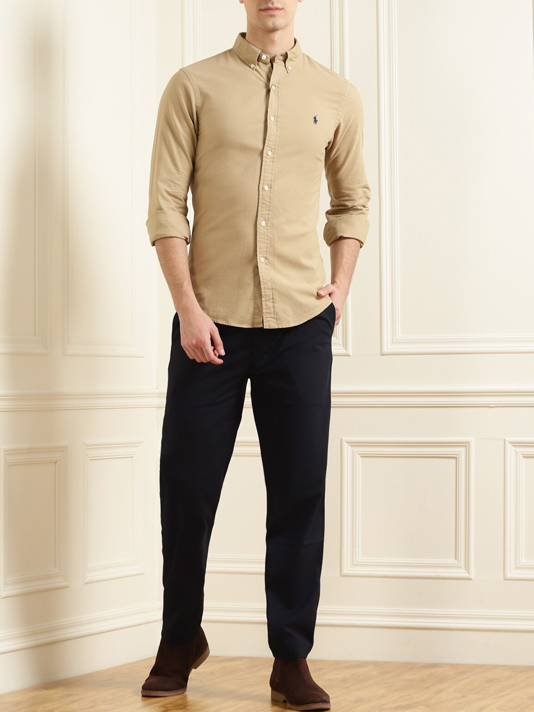 

Polo Ralph Lauren Men Navy Blue Trousers