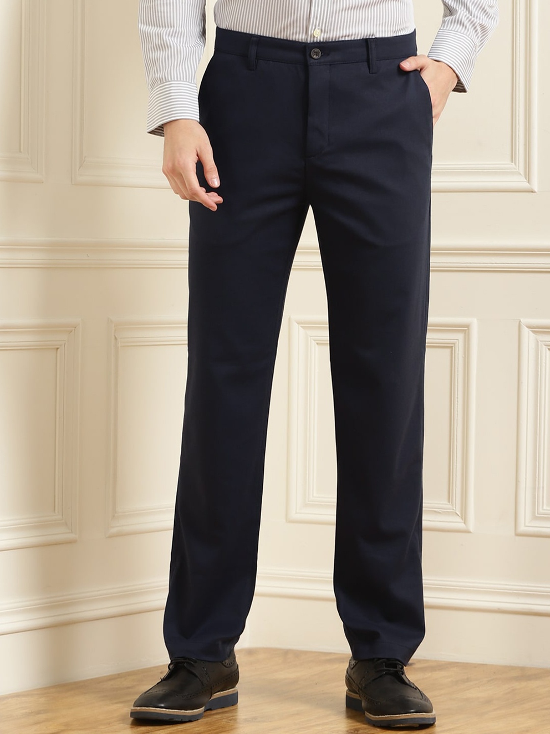 

Ted Baker Men Navy Blue Trousers