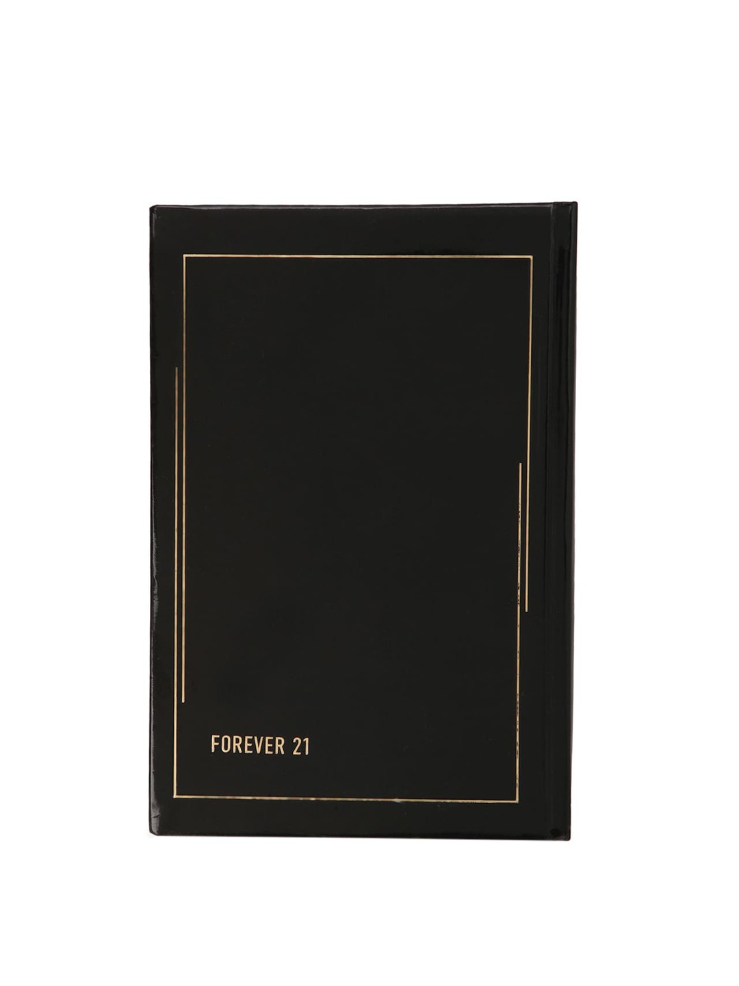 

FOREVER 21 Women Black & Metallic-Toned Paper Dairy
