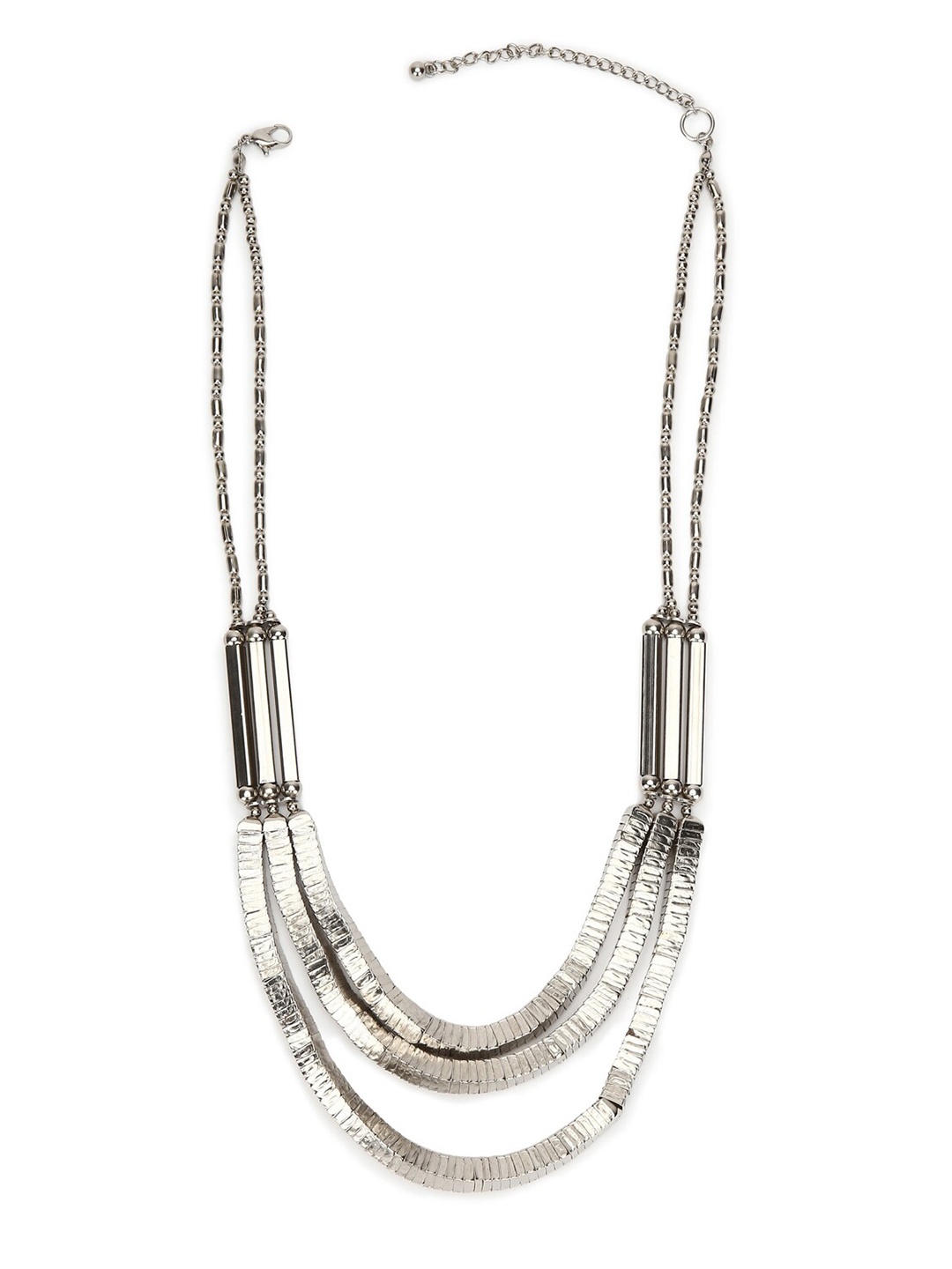 

FOREVER 21 Silver-Toned Layered Necklace