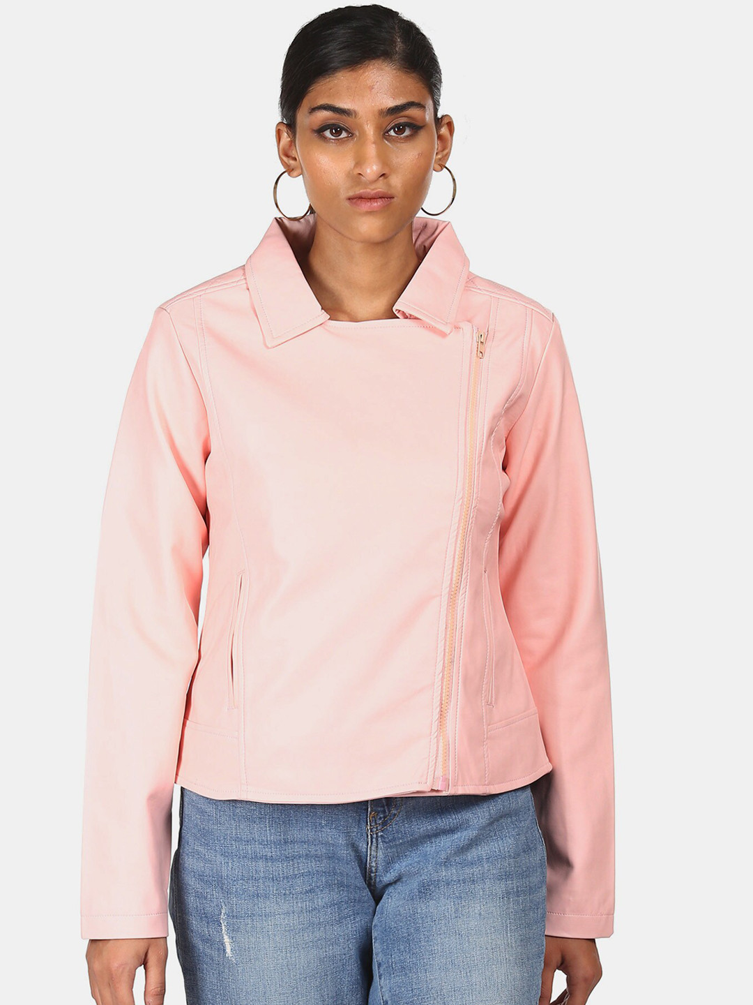 

Sugr Women Pink Biker Jacket