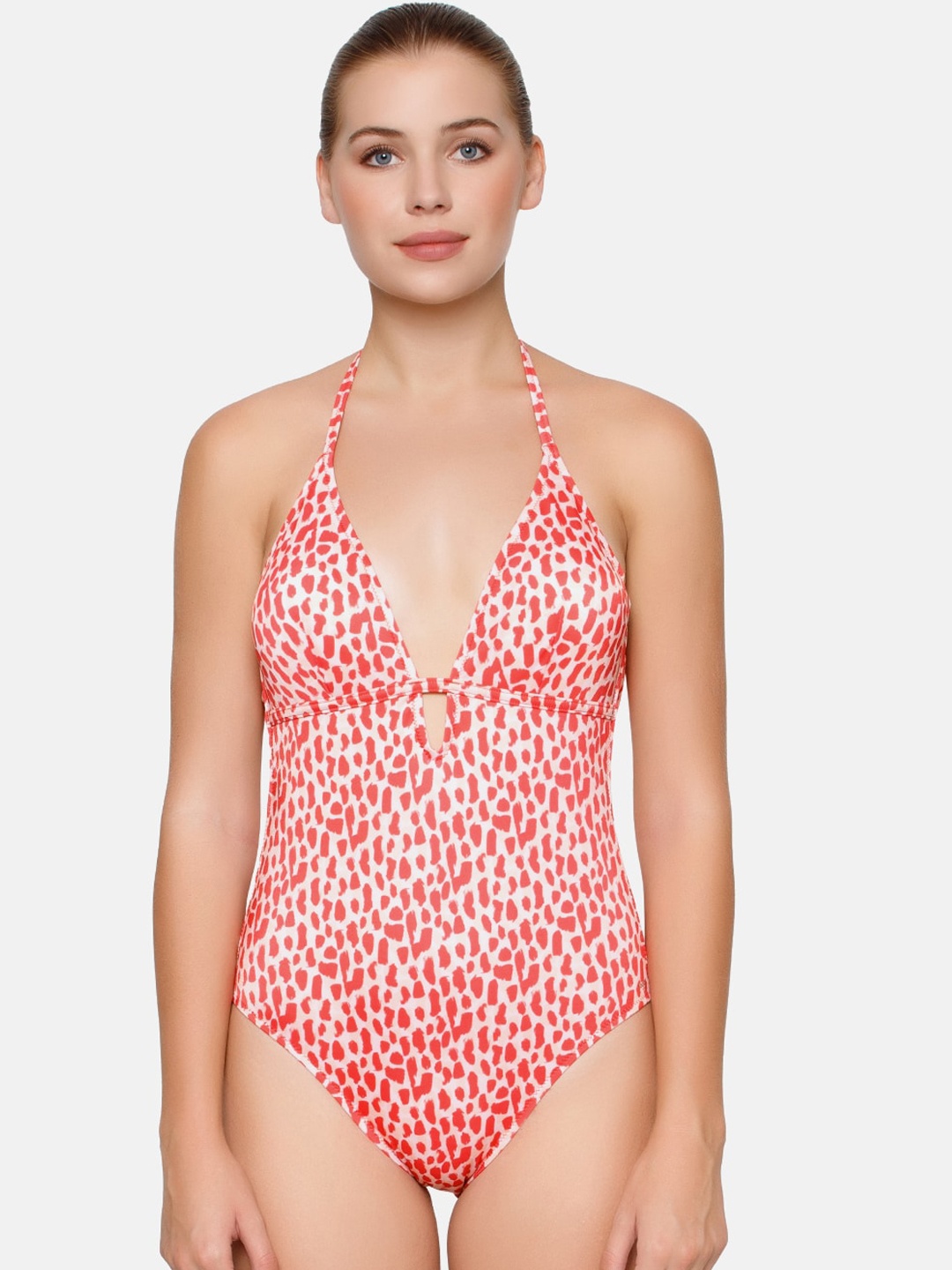 

Sloggi Women Shore Koh Tachai Recycled Fabric Padded Onepiece Swimsuit, Pink