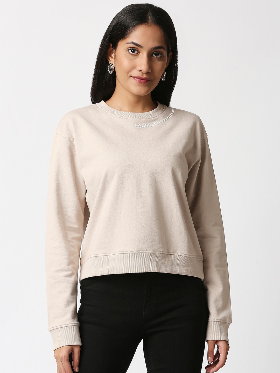 

20Dresses Women Beige Sweatshirts