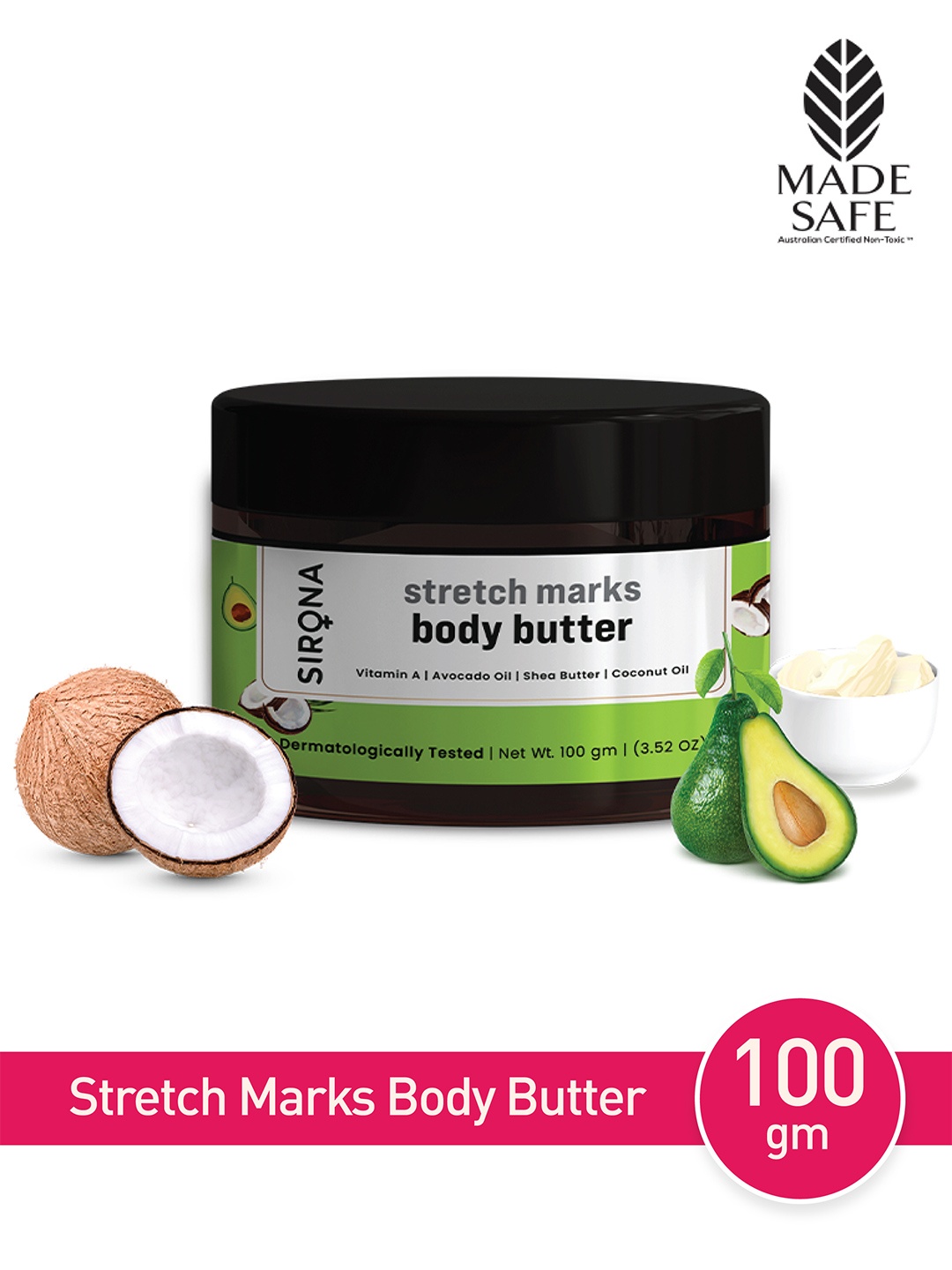 

Sirona Green Natural Body Butter - 100 gm