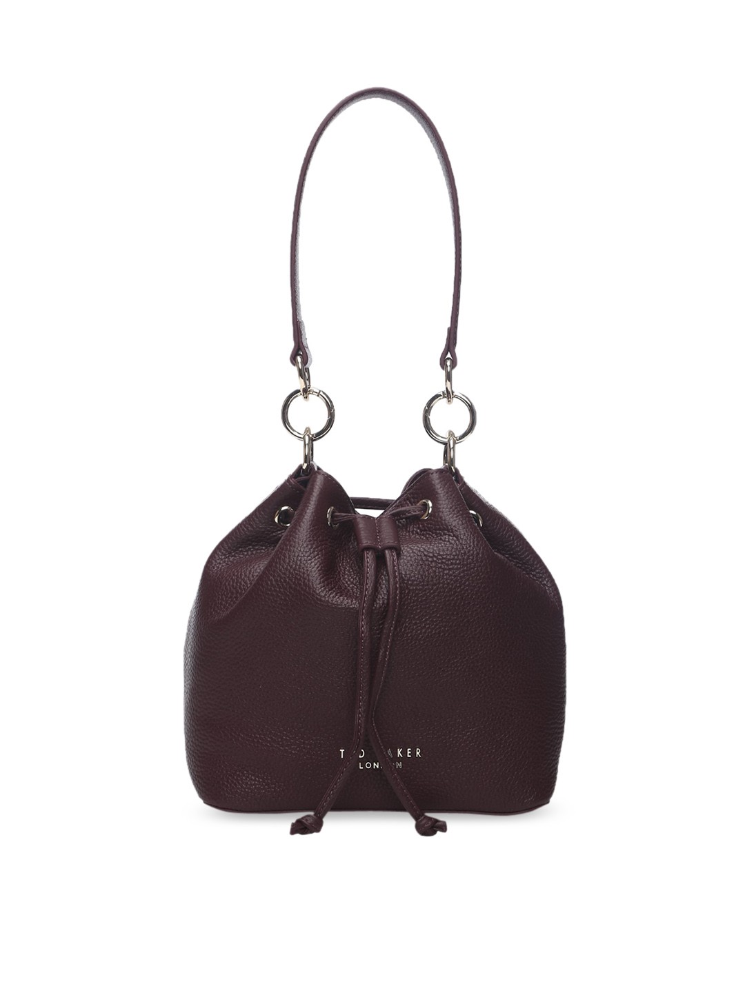 

Ted Baker Purple Leather Bucket Shoulder Bag, Burgundy