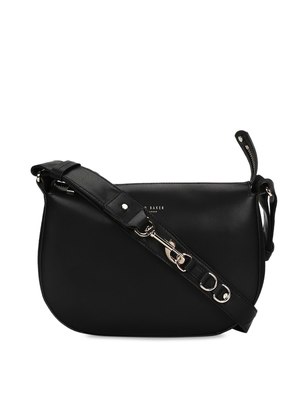 

Ted Baker Black Leather Structured Sling Bag
