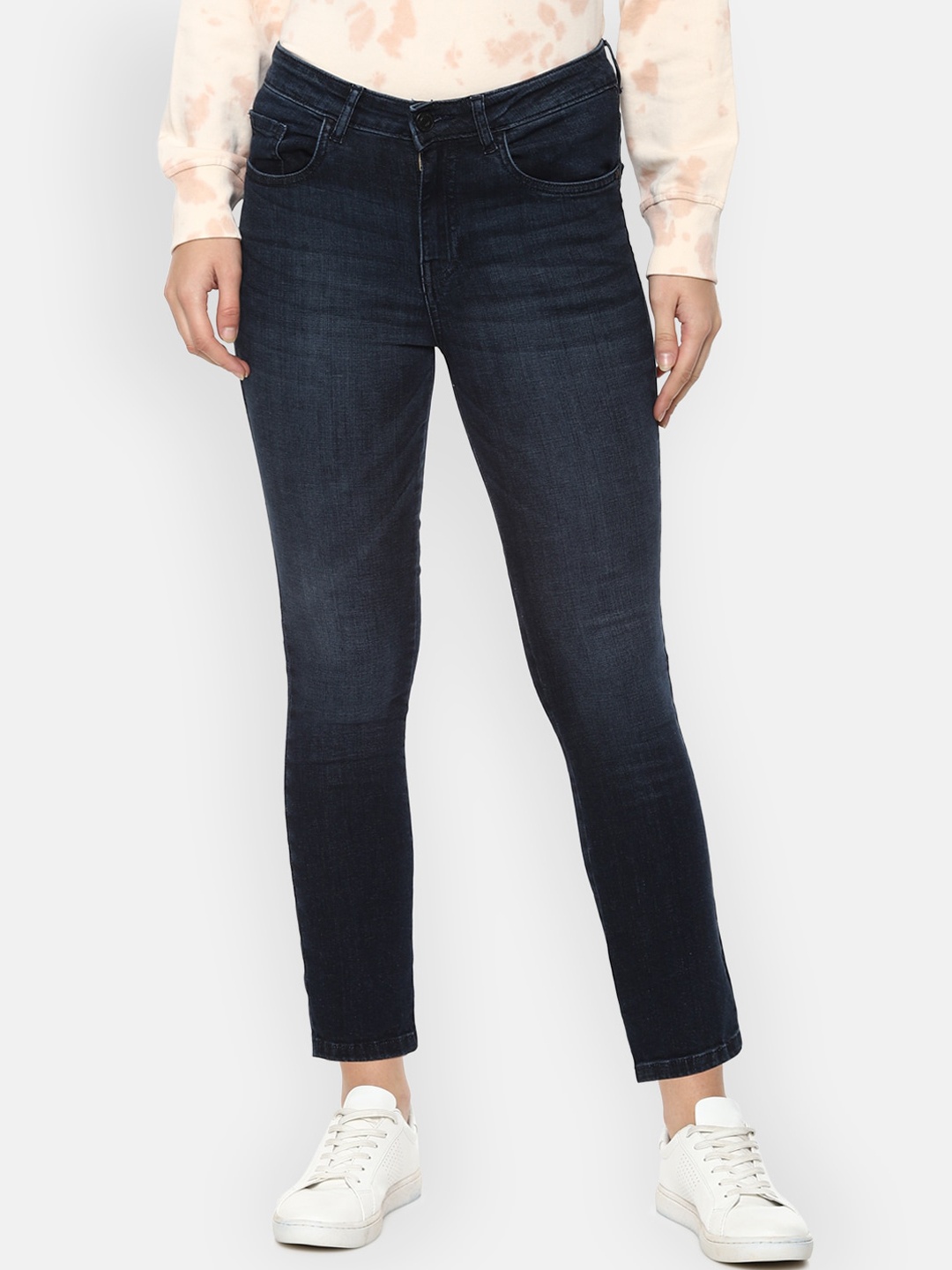 

Van Heusen Woman Women Navy Blue Slim Fit Light Fade Jeans