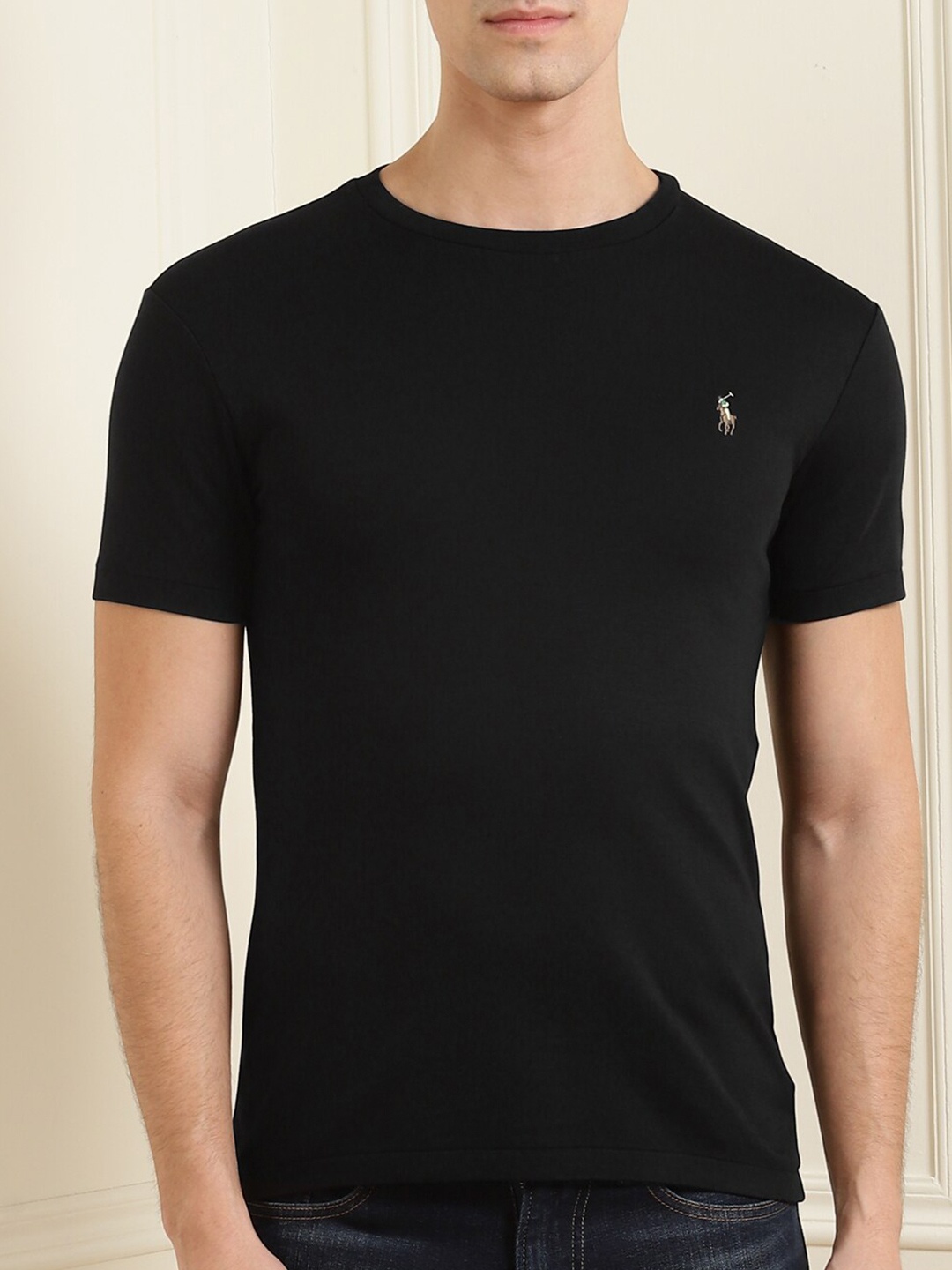 

Polo Ralph Lauren Men Black Cotton T-shirt