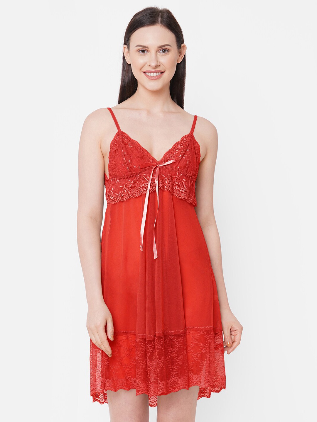 

FashionRack Red Net Baby Doll