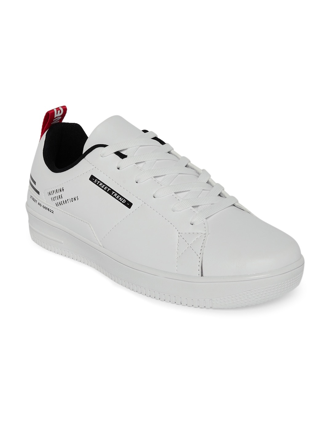 

Ajile by Pantaloons Men White Solid PU Sneakers