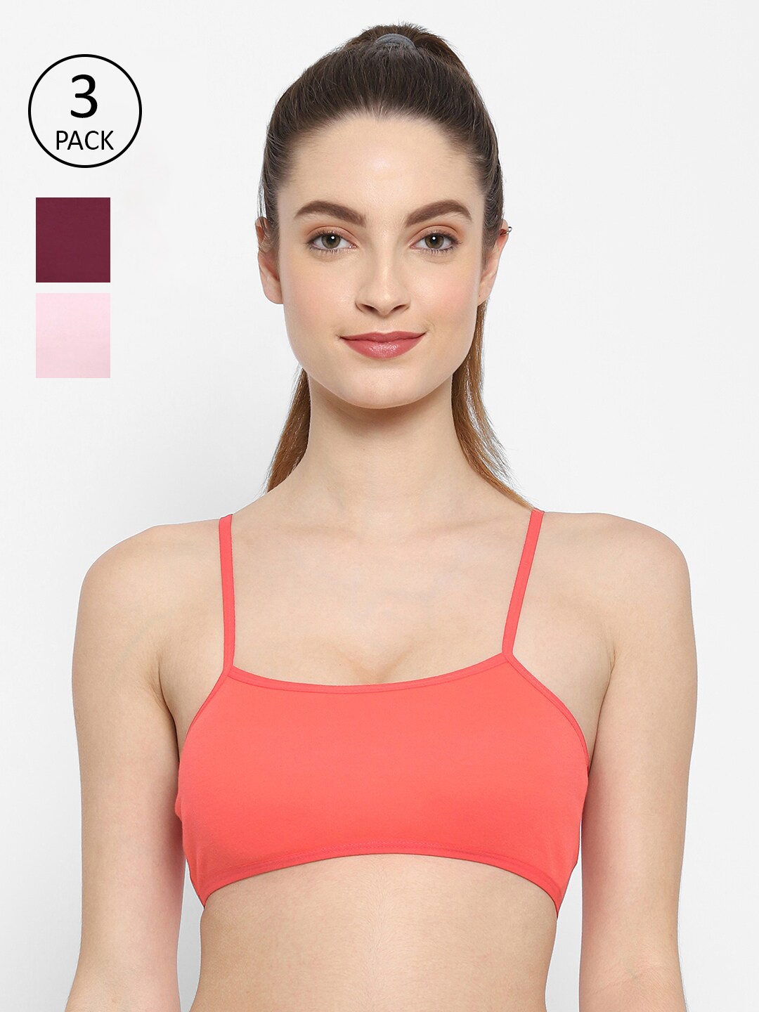 

Floret Pink & Peach-Coloured Everyday Bra