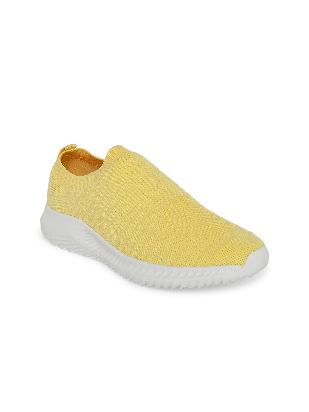 

Forever Glam by Pantaloons Women Yellow Textile Running Non-Marking Shoes