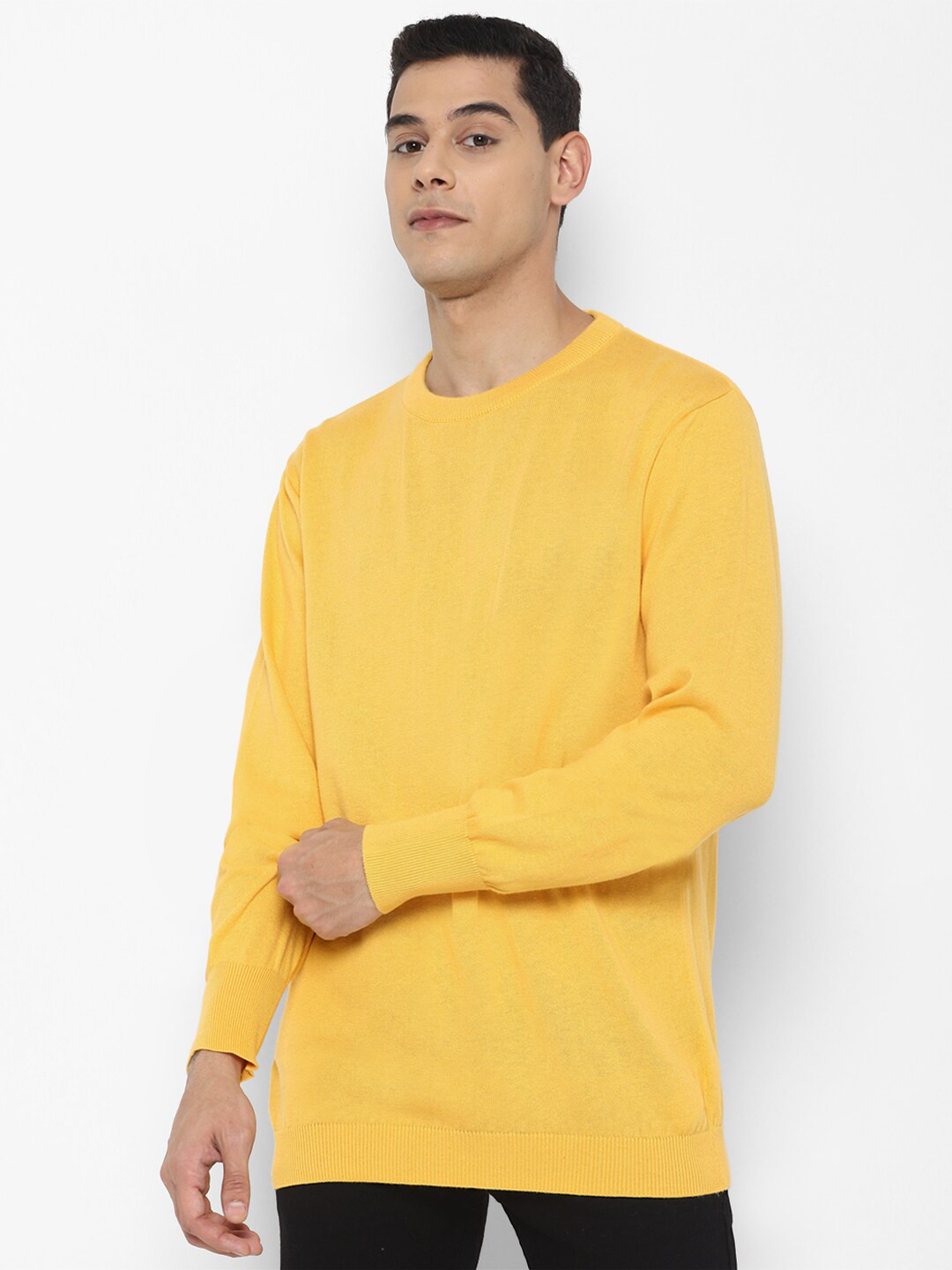

FOREVER 21 Men Yellow Pullover Sweater