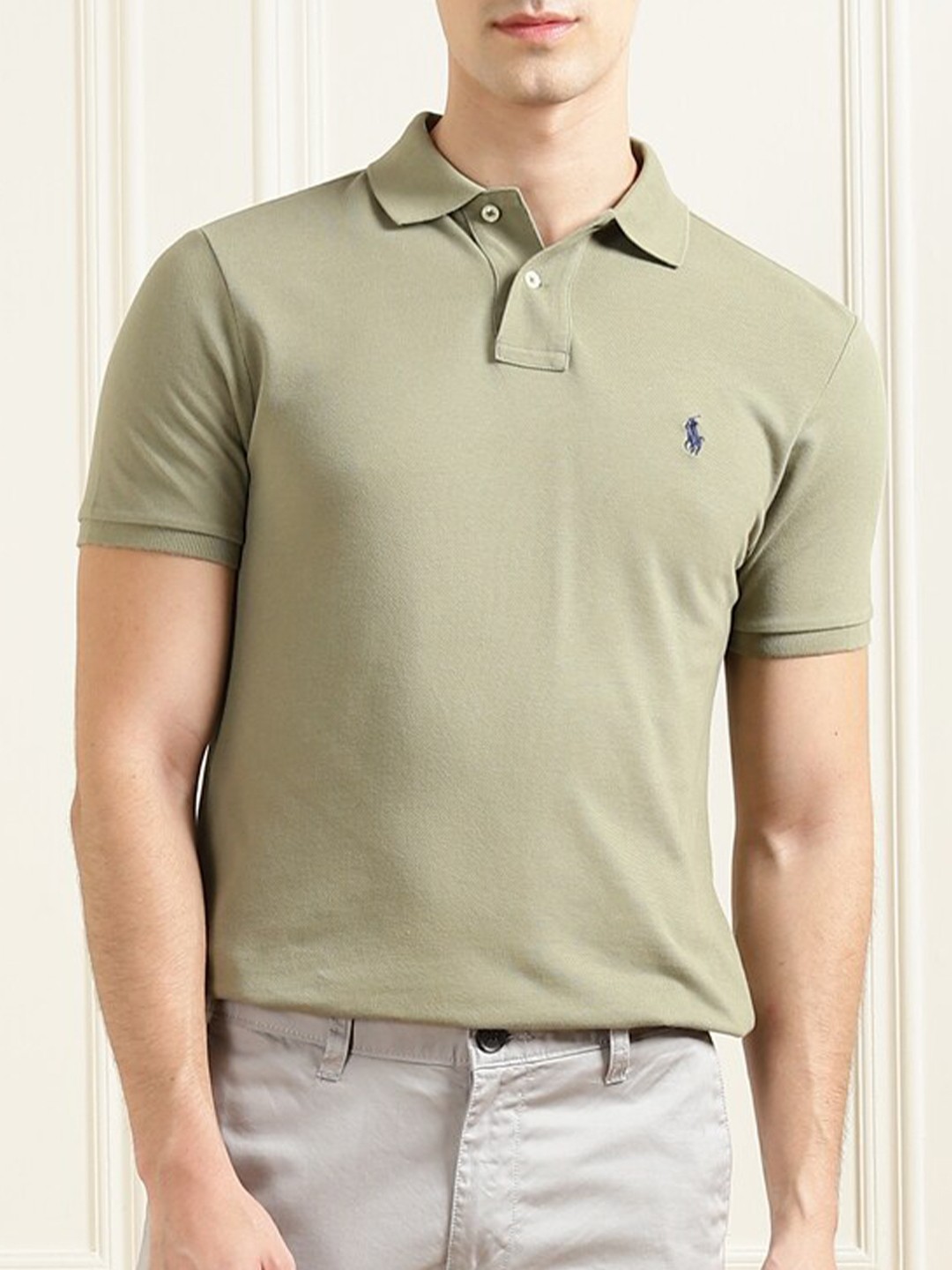 

Polo Ralph Lauren Men Green Polo Collar T-shirt
