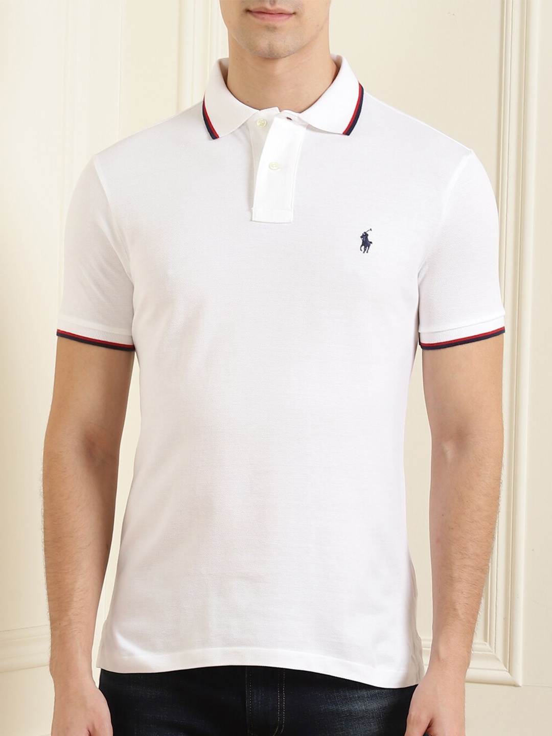 

Polo Ralph Lauren Men Black Polo Collar T-shirt
