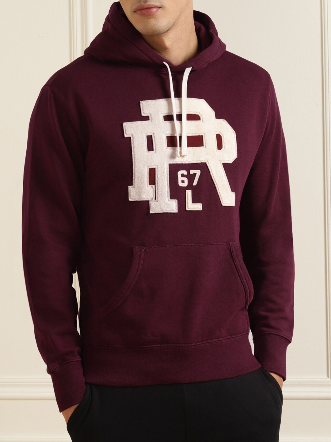 

Polo Ralph Lauren Men Red Printed Hooded Sweatshirt