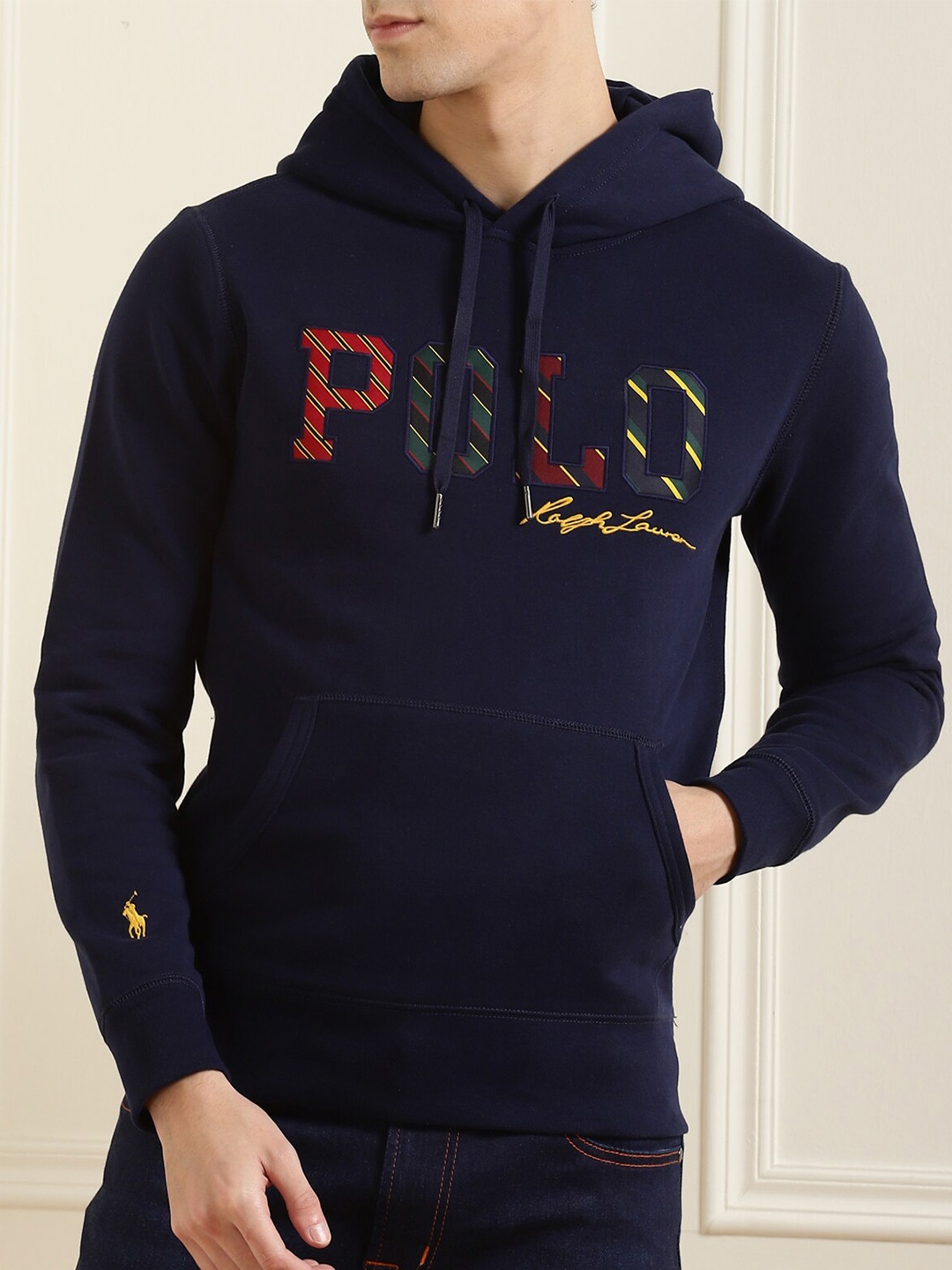 

Polo Ralph Lauren Men Navy Blue Hooded Sweatshirt