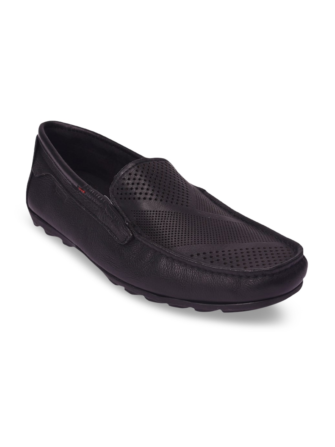 

Pavers England Men Black Textured Leather Loafers