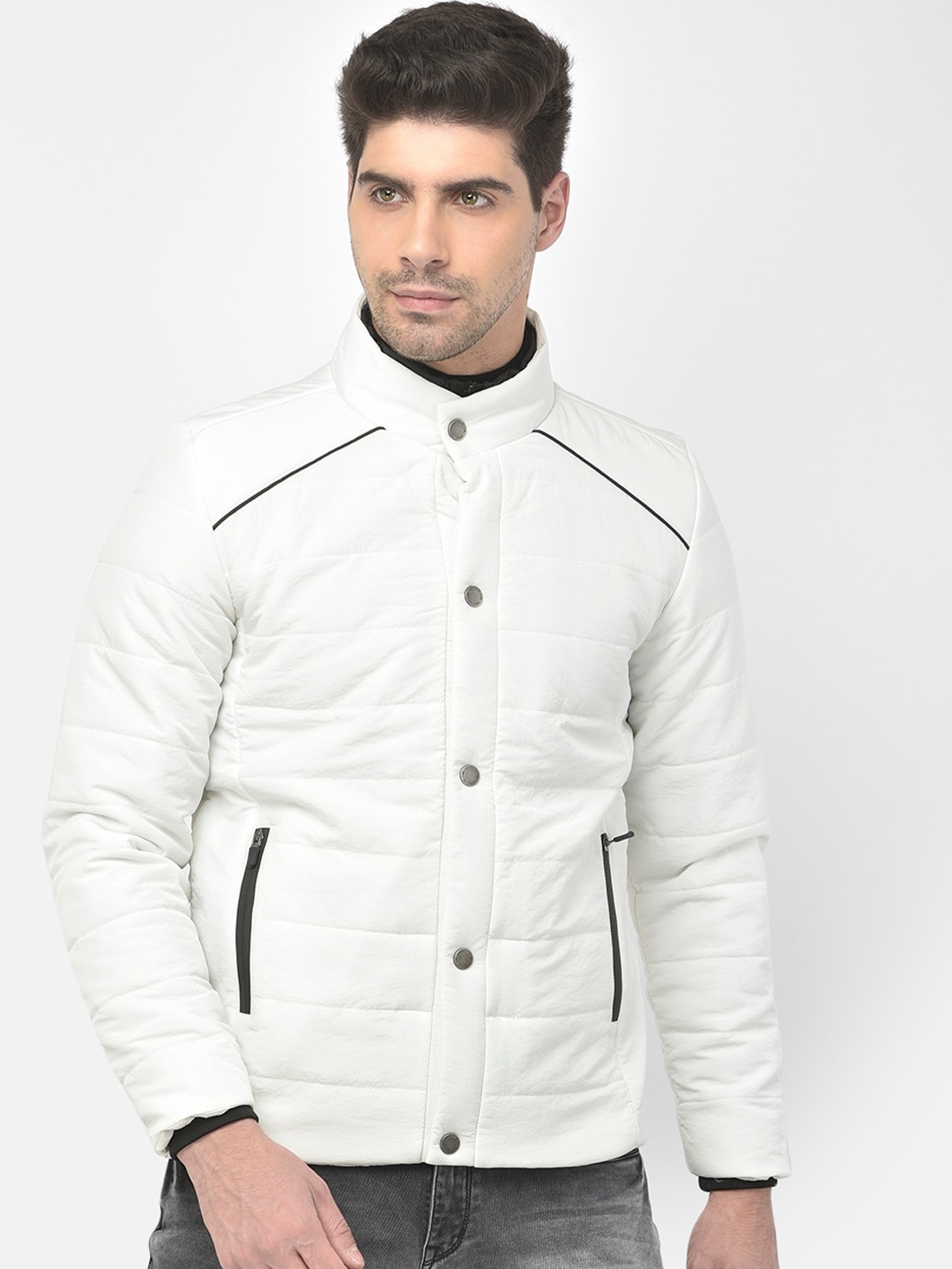 

Crimsoune Club Men White Lightweight Padded Jacket