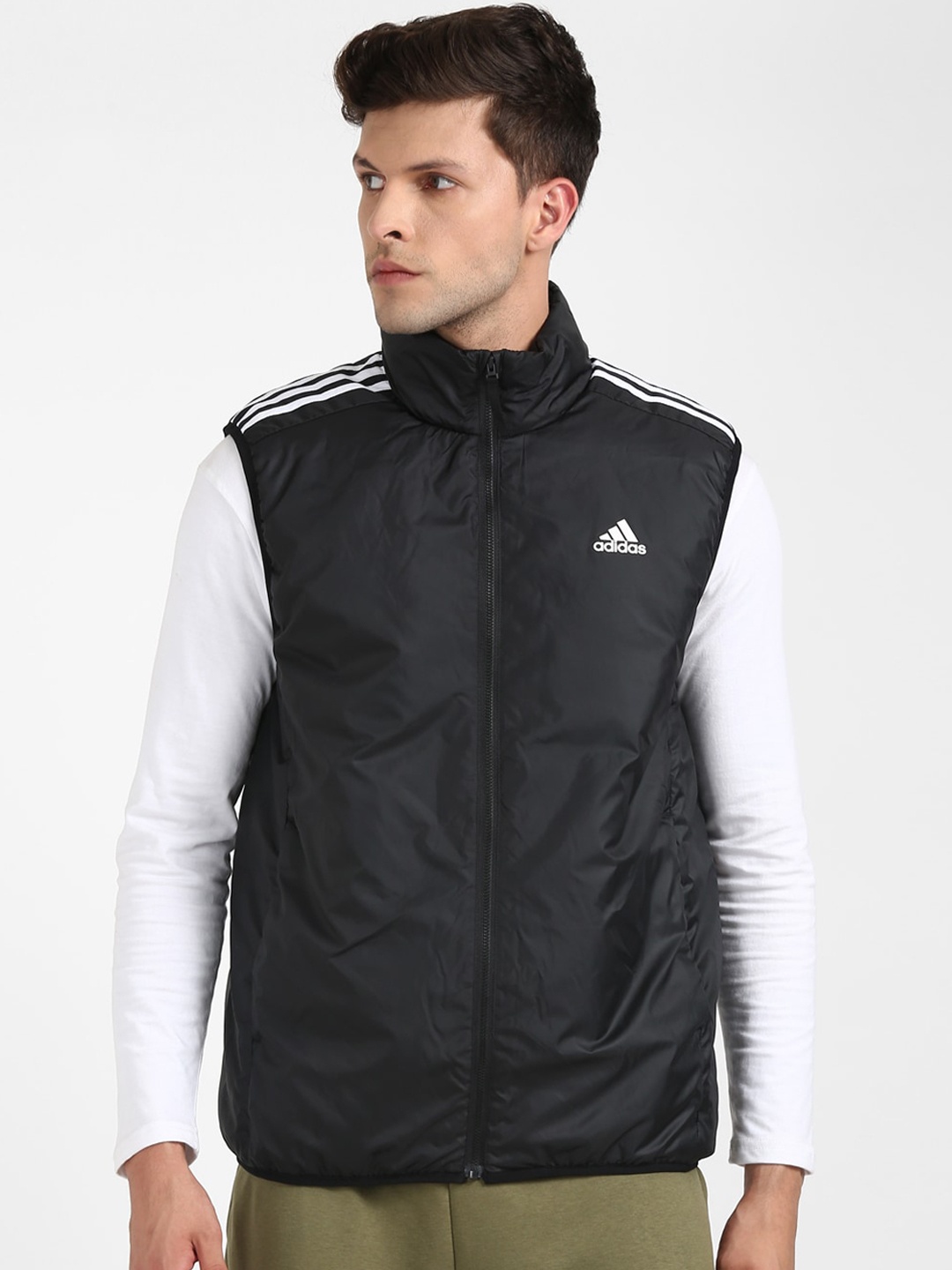 

ADIDAS Men Black Outdoor Solid Padded Jacket