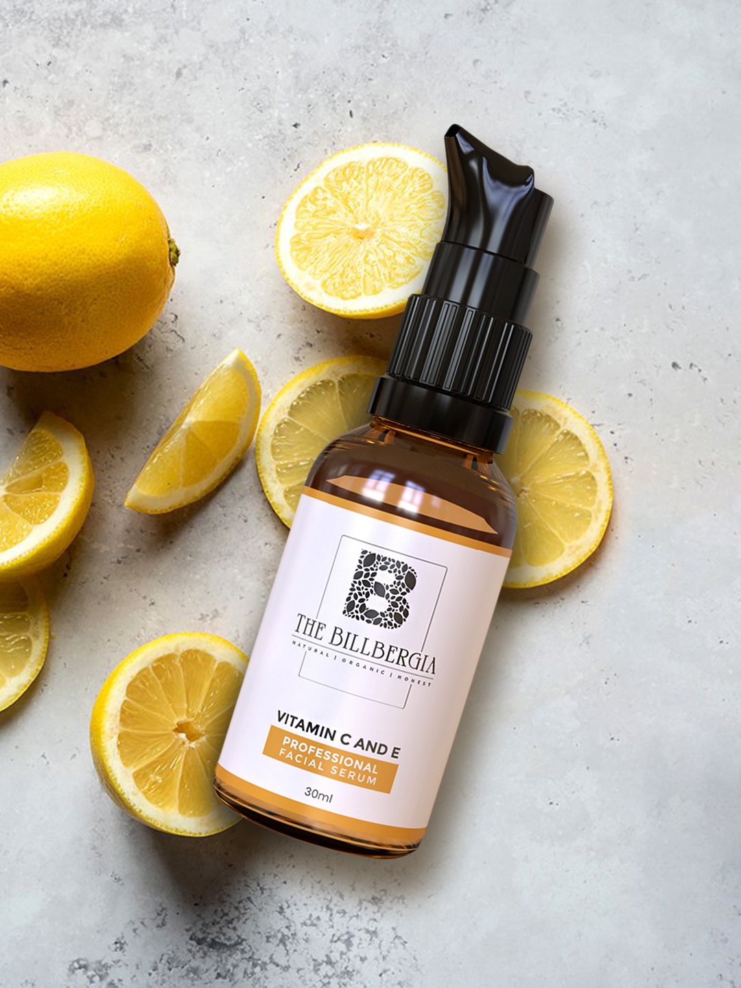 

THE BILLBERGIA Vitamin C and E Professional Face Serum for Skin Brightening, Transparent