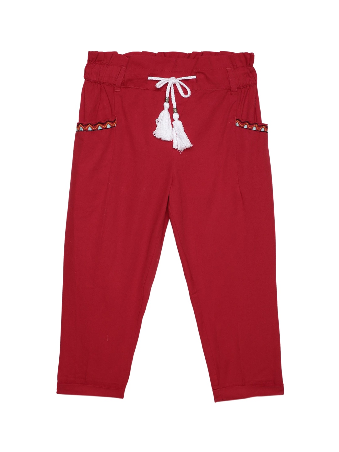 

UNDER FOURTEEN ONLY Girls Red Trousers