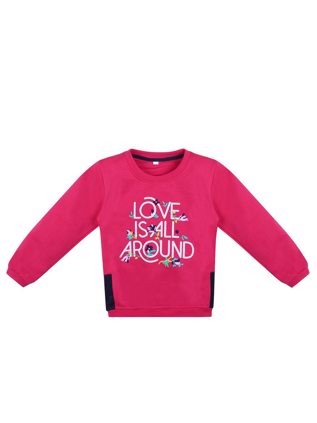 

Superminis Unisex Kids Pink Printed Sweatshirt