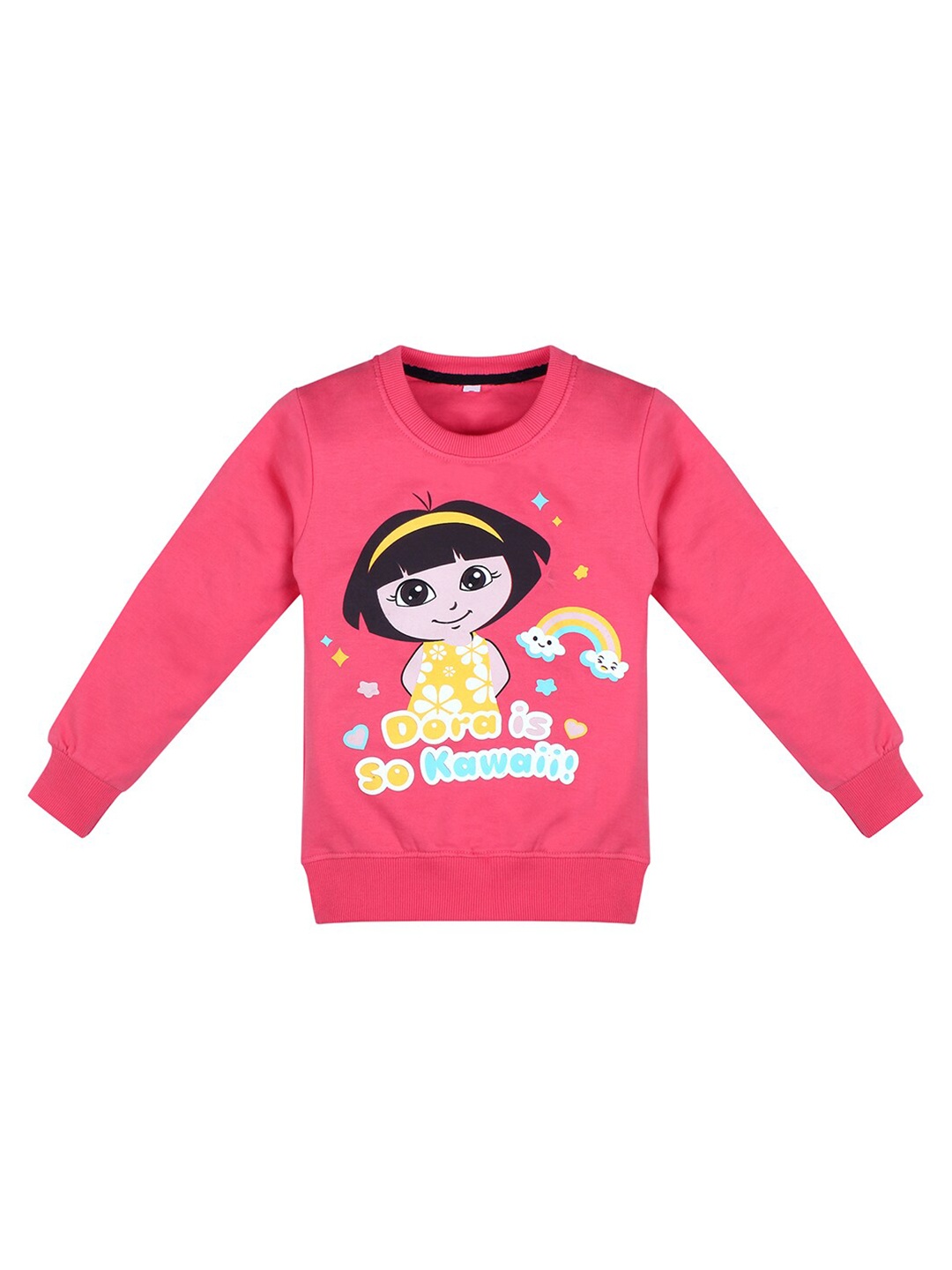 

Superminis Unisex Kids Pink Printed Sweatshirt