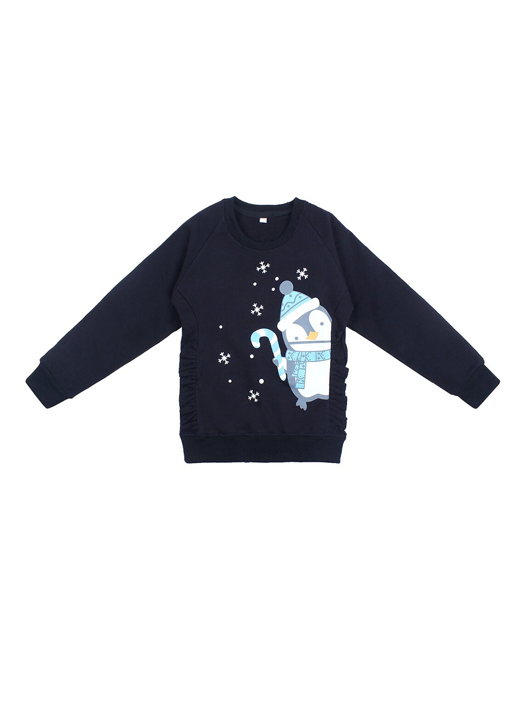 

Superminis Girls Black Printed Sweatshirt