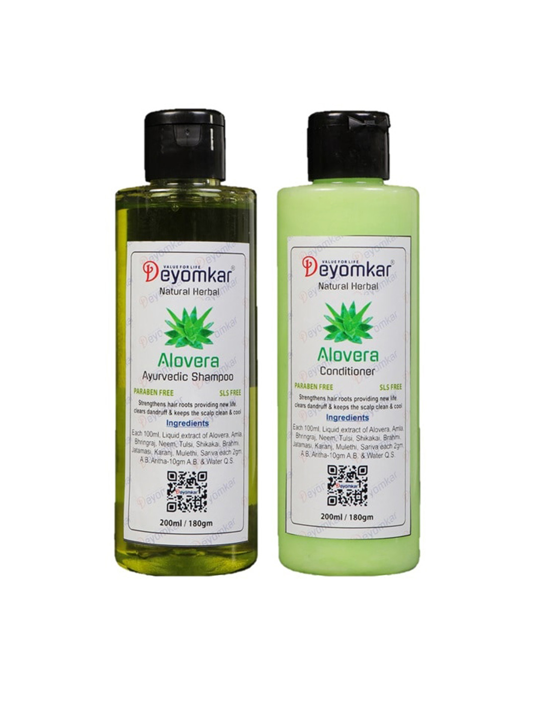

Deyomkar Aloveera Shampoo & Conditioner Combo, Green