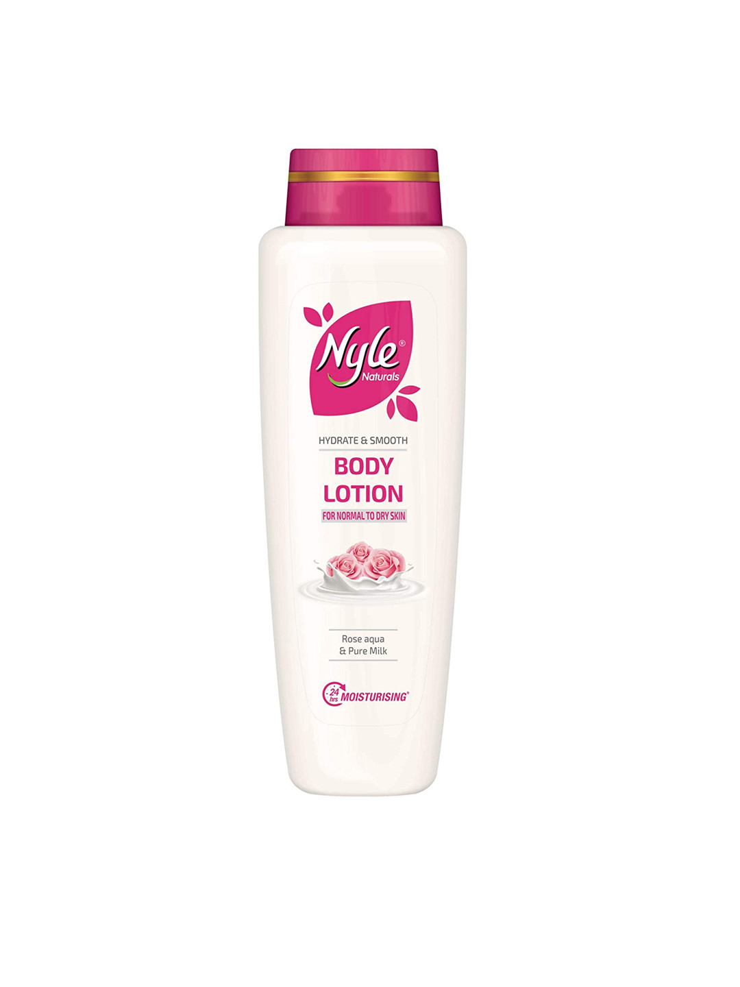 

Nyle Naturals Hydrate and Smooth Rose Aqua & Pure Milk Body Lotion 400 ml, White