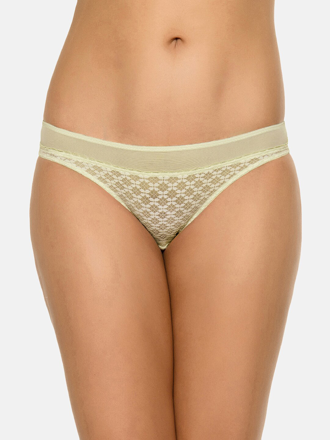 

Wacoal Women Yellow Self-Design Bikini Brief YP3427-YE