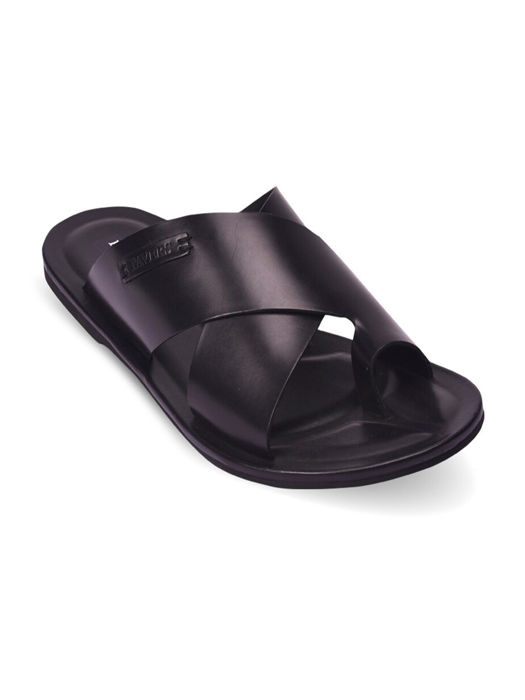 

Pavers England Men Black Leather Comfort Sandals