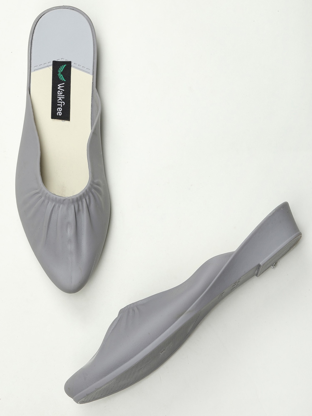 

Walkfree Grey Suede Block Mules