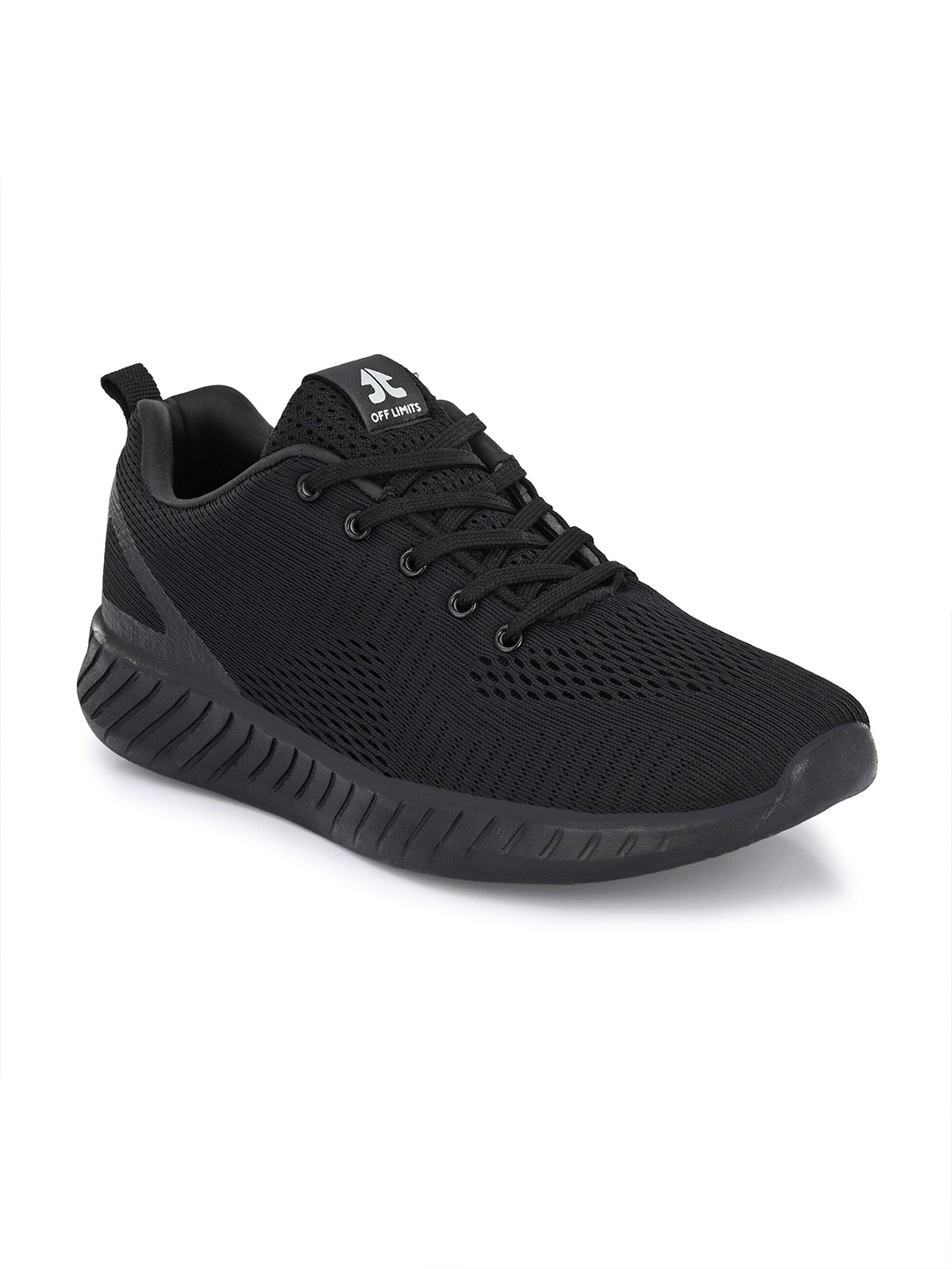 

OFF LIMITS Men Black Mesh Running Non-Marking Shoes
