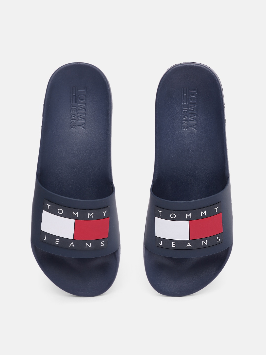 

Tommy Hilfiger Men Blue Printed Sliders