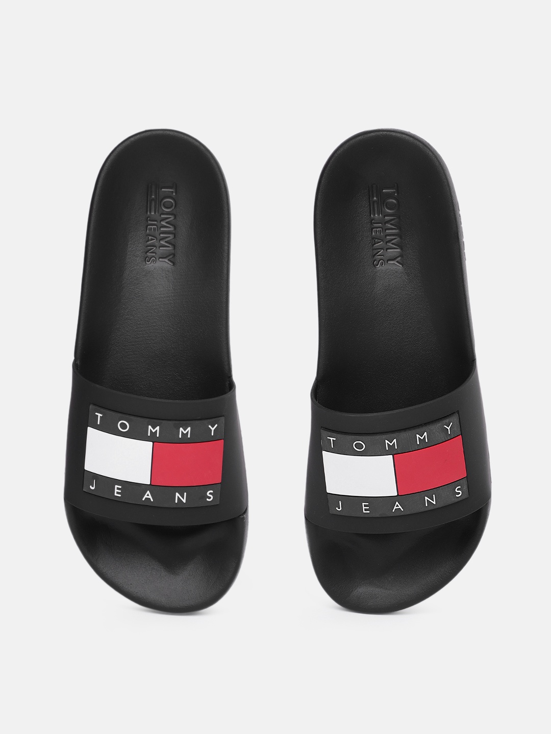 

Tommy Hilfiger Men Black Printed Sliders