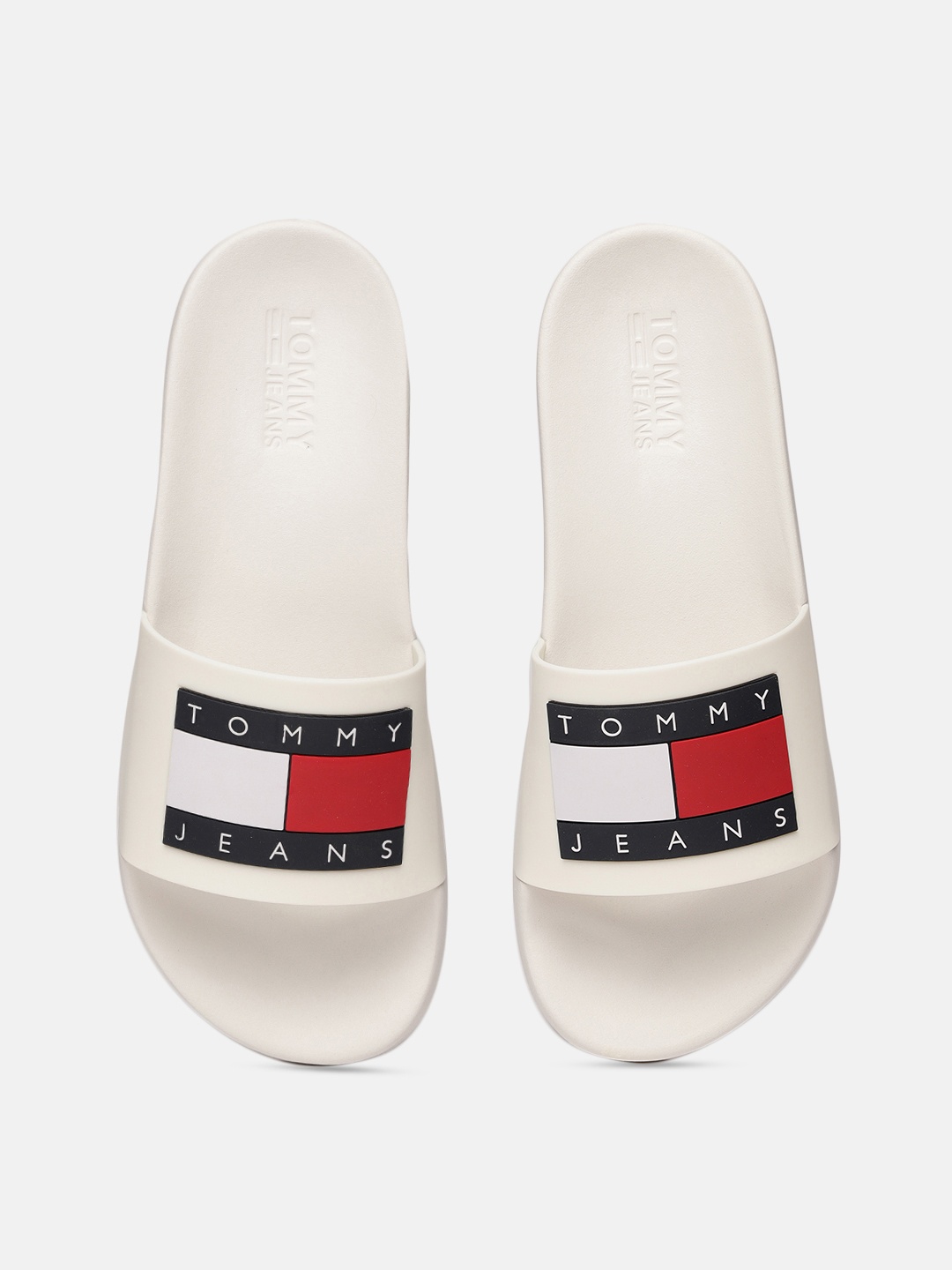 

Tommy Hilfiger Men White Printed Sliders