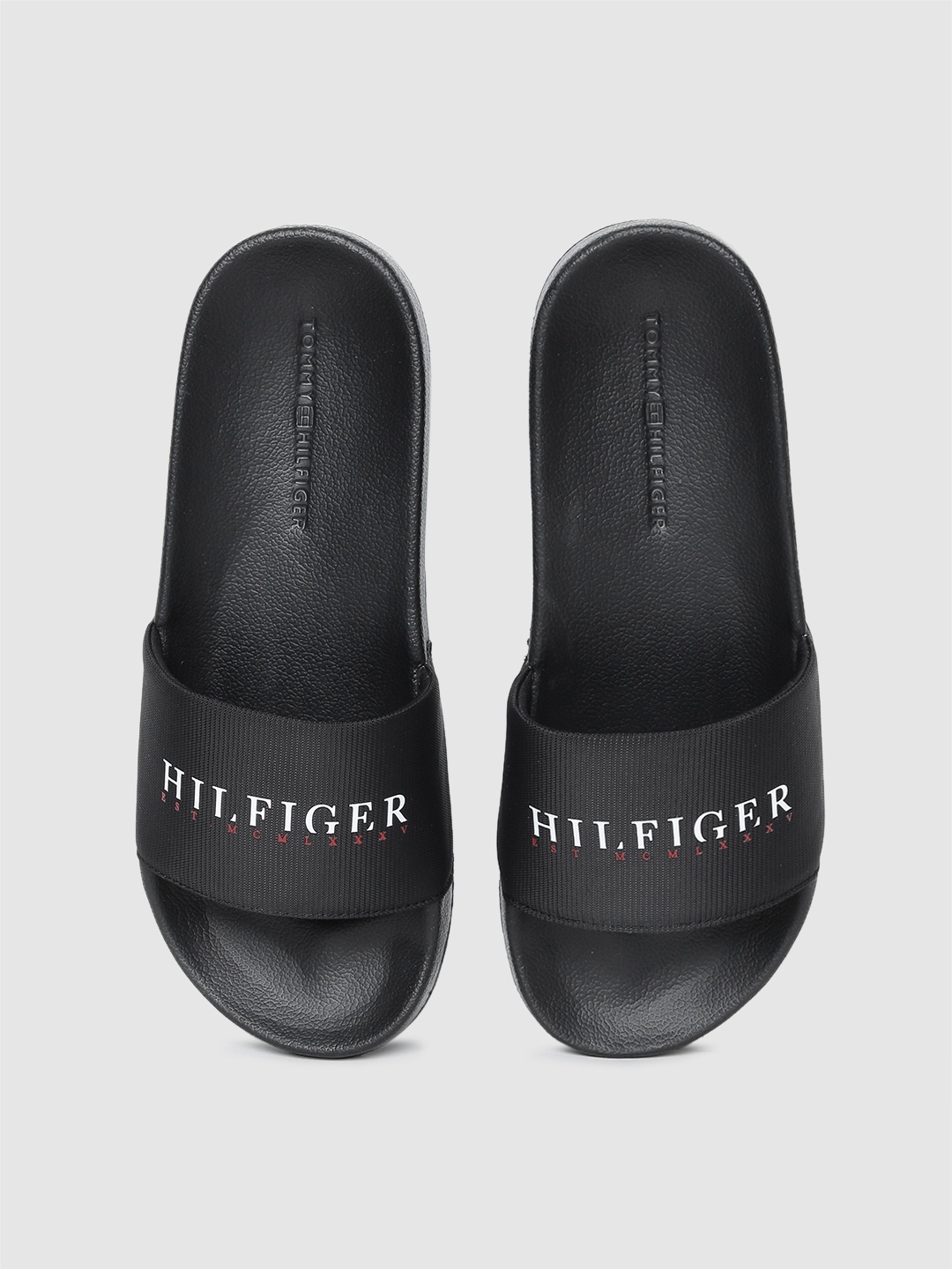 

Tommy Hilfiger Men Black Printed Pool Sliders